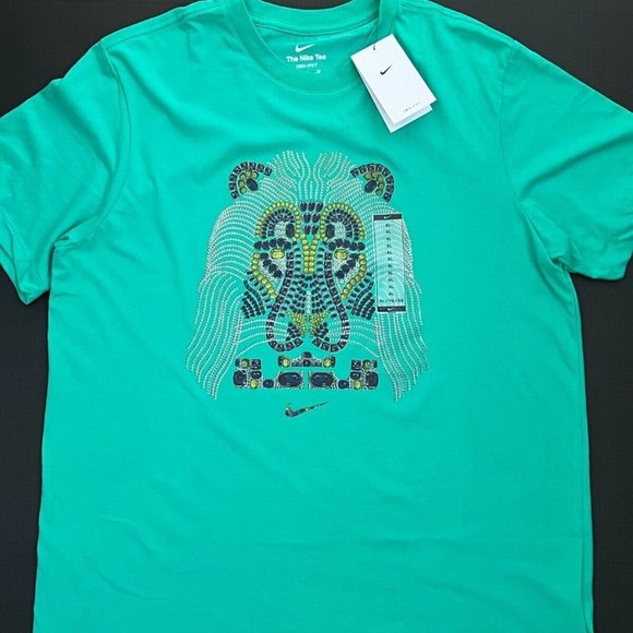 Nike Dri-Fit Men's T shirt s,m Lebron James Lion Strive For Greatness Green NWT - Picture 1 of 2